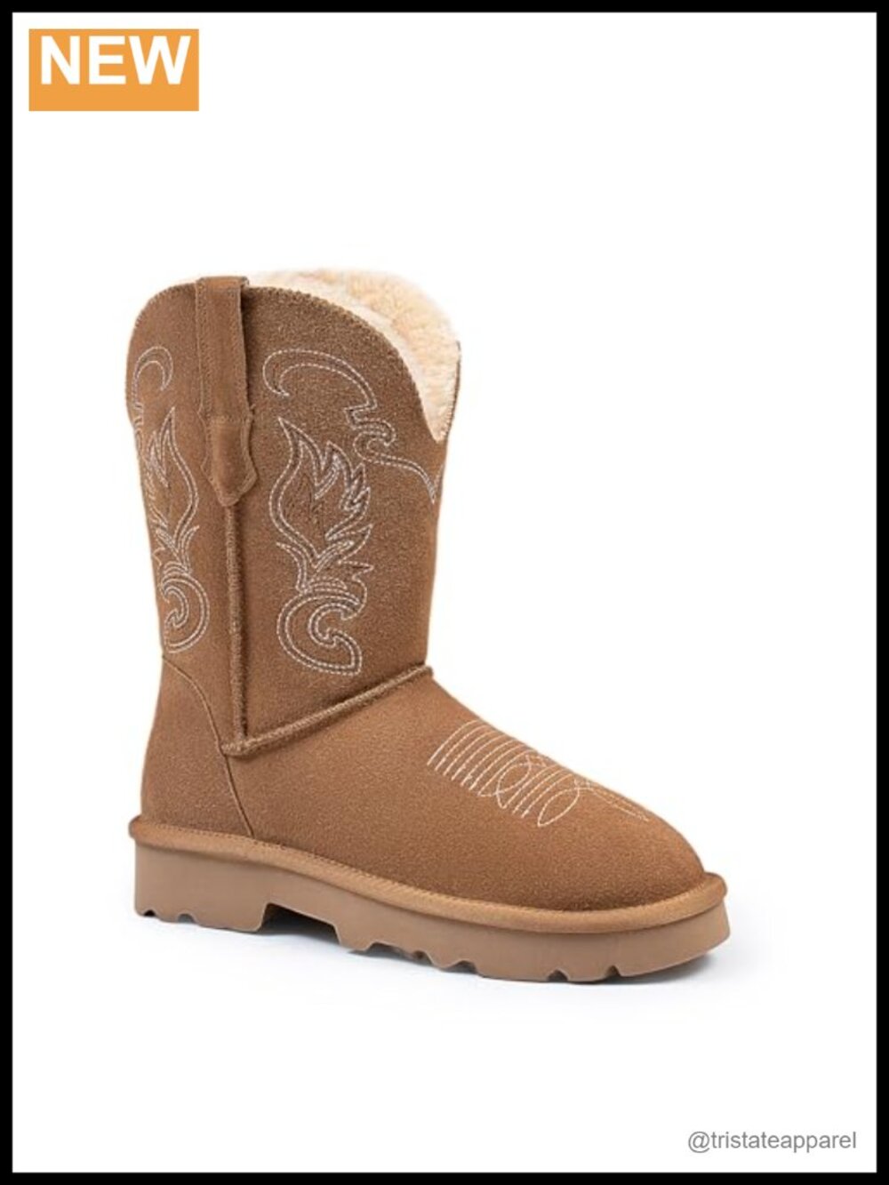Genuine Leather Suede Platform Women's Winter Snow Boots Faux Fur Lining Pull On